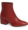 Vagabond Shoemakers Olivia Bootie In Red Leather