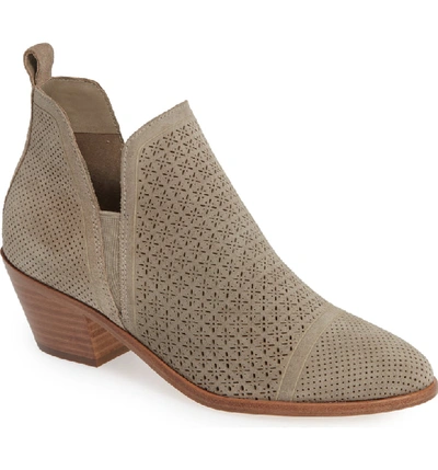 Sigerson Morrison Perforated Western Bootie In Ardesia