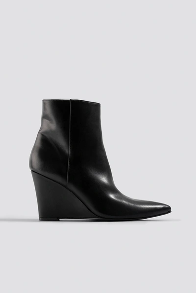 Na-kd Wedge Heel Boots - Black