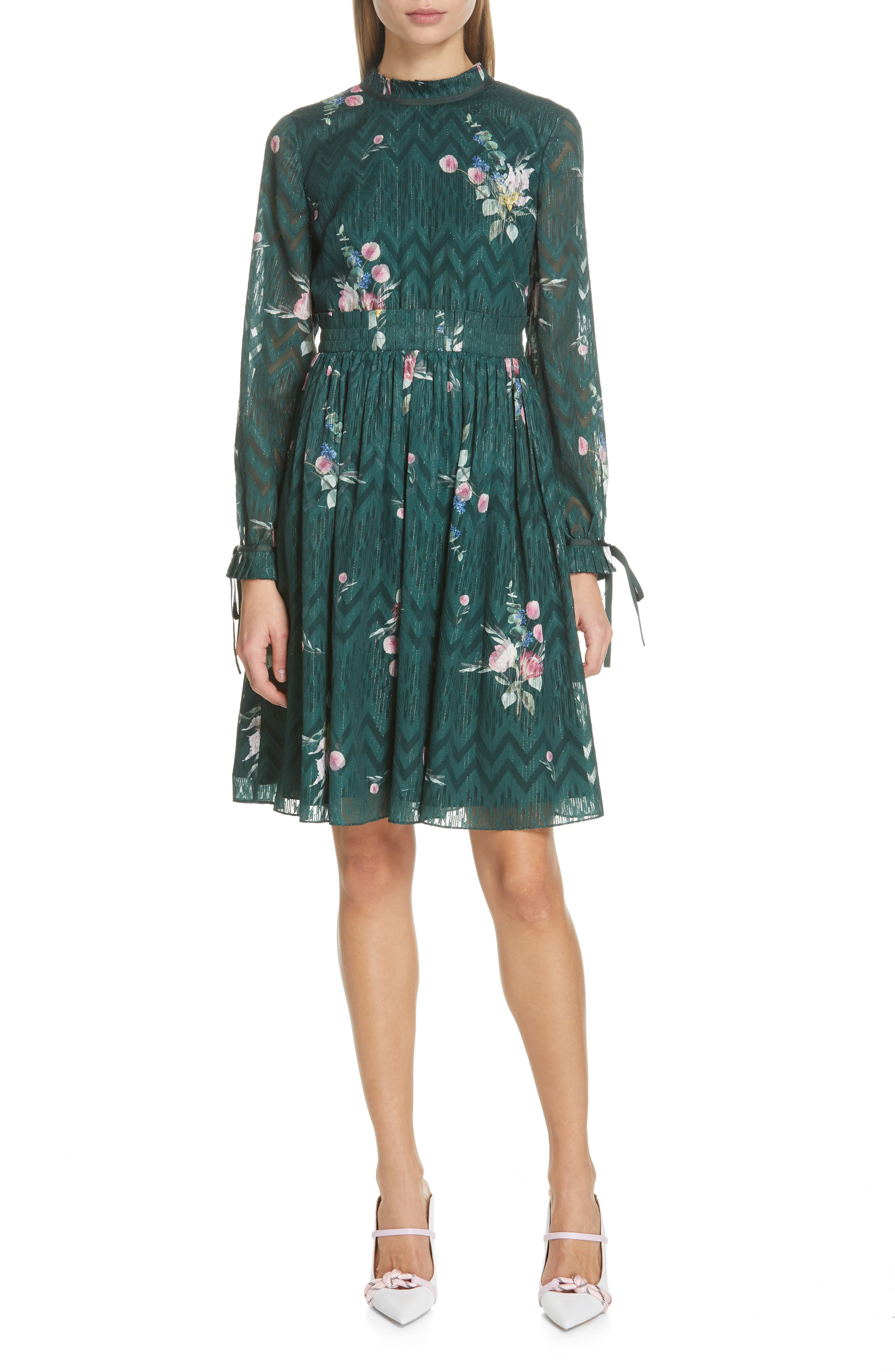 ted baker dark green dress