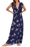 Amuse Society Carolina Maxi Dress In Moonlight Navy