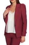 1.state Fitted Single-button Blazer In Berry Charm