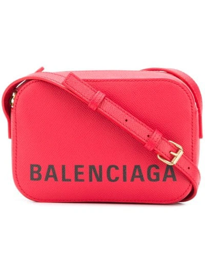 Balenciaga Ville Camera Xs Aj Crossbody Bag In Red