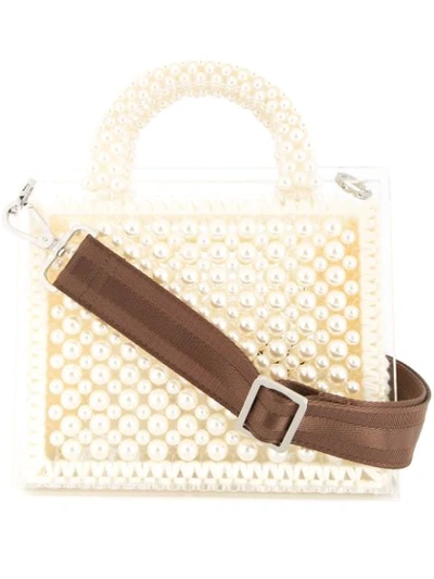 0711 Large St. Barts Purse In White