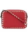 Valentino Garavani Rockstud Crossbody Bag In Red