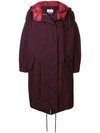 Isabel Marant Étoile Oversized Zipped Coat In Red