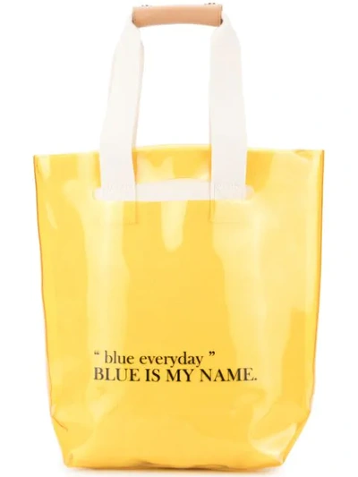 Sjyp Two Way Tote Bag In Yellow