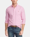 Polo Ralph Lauren Men's Big & Tall Classic Fit Cotton Gingham Shirt In 3038b Rose/white
