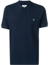 Vivienne Westwood Embroidered Logo Polo Shirt In Blue