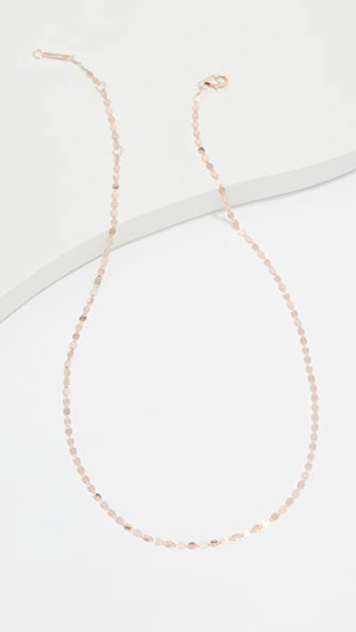 Lana Jewelry 14k Petite Chain Choker Necklace In Rose Gold