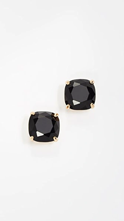 Kate Spade Womens Jet Small Square Stud Earrings