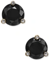 Kate Spade Gold-tone Crystal Stud Earrings In Jet