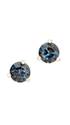 Kate Spade Gold-tone Mini Round Stud Earrings In Montana