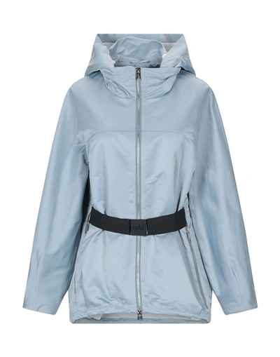 Add Full-length Jacket In Sky Blue