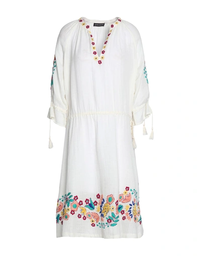 Antik Batik Knee-length Dresses In Ivory