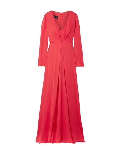 Giorgio Armani Long Dresses In Coral