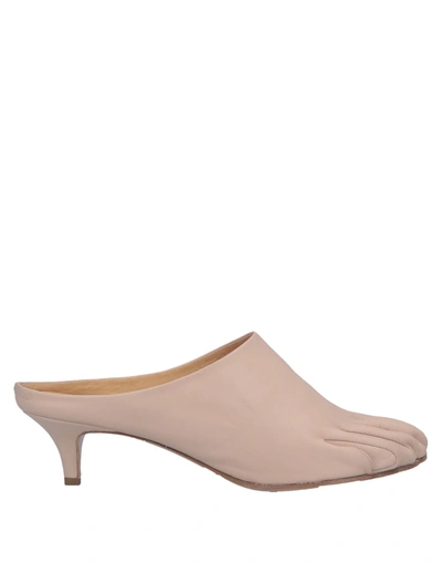 Mm6 Maison Margiela Mules And Clogs In Blush