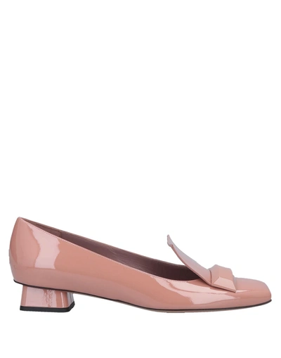 Rayne Loafers In Pastel Pink