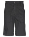 Dirk Bikkembergs Man Shorts & Bermuda Shorts Black Size 29 Cotton, Elastane