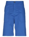 Dirk Bikkembergs Man Shorts & Bermuda Shorts Blue Size 29 Cotton, Elastane