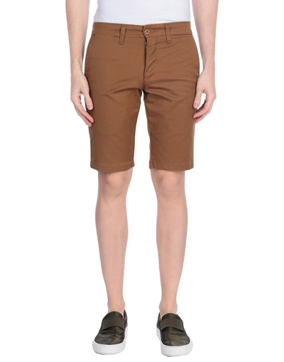 Carhartt Man Shorts & Bermuda Shorts Brown Size 33 Cotton, Elastomultiester, Polyester
