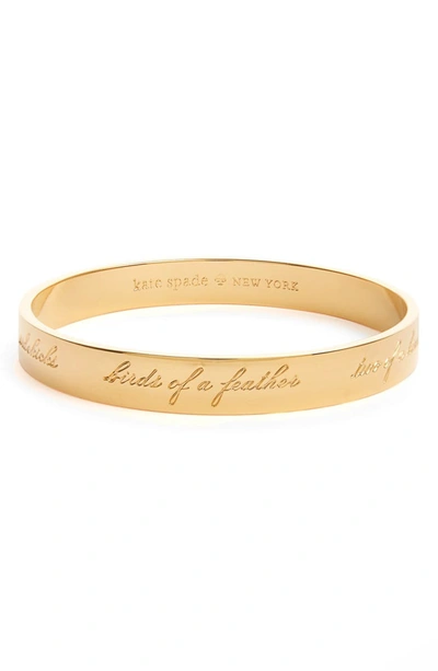 Kate Spade 'idiom - Happily Ever After' Bangle In Gold