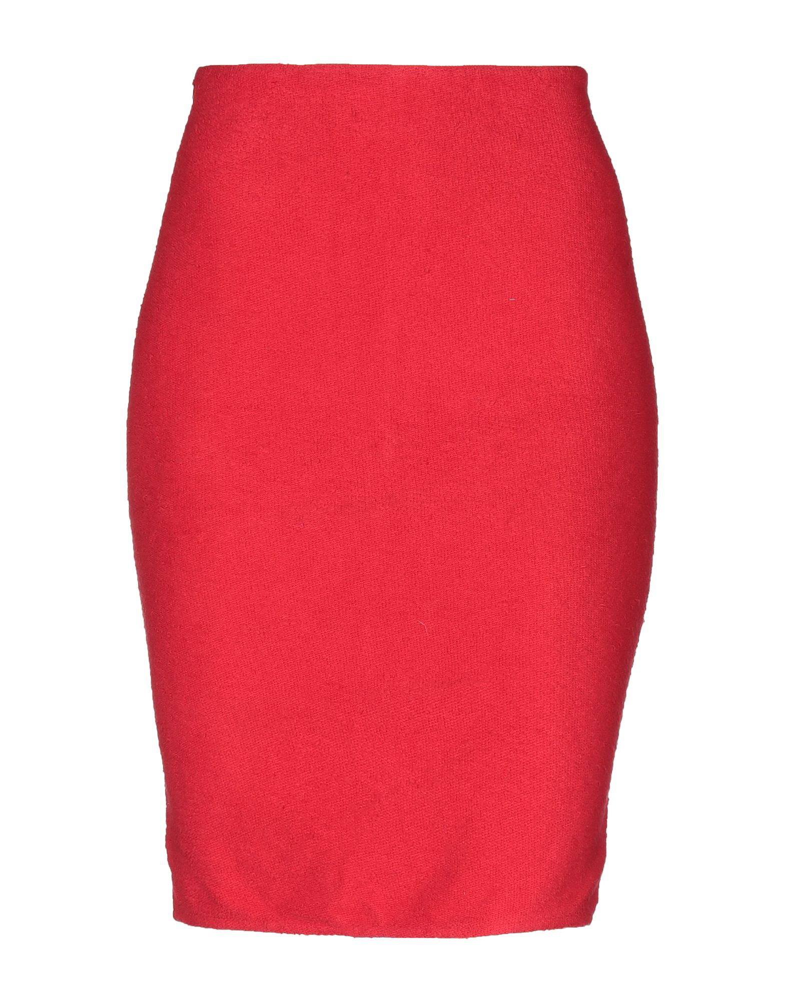 Manila Grace Knee Length Skirt In Red | ModeSens