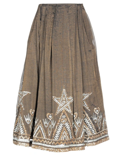 Manish Arora Long Skirts In Bronze