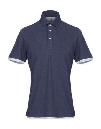 Brunello Cucinelli Polo Shirts In Purple