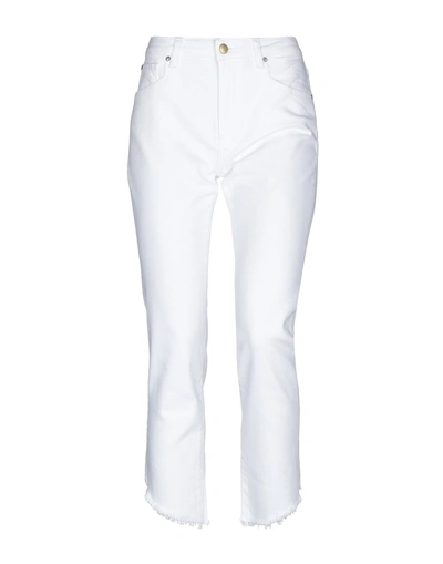 Acynetic Denim Pants In White