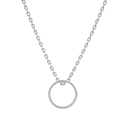 Maison Margiela 11 Logo Band Ring Necklace In Silver