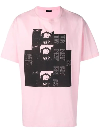 Raf Simons Big Fit Toya Graphic Tee In Pink