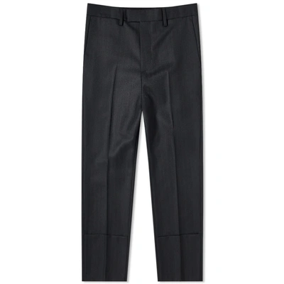 Raf Simons Slim Fit Turn Up Trouser In Black