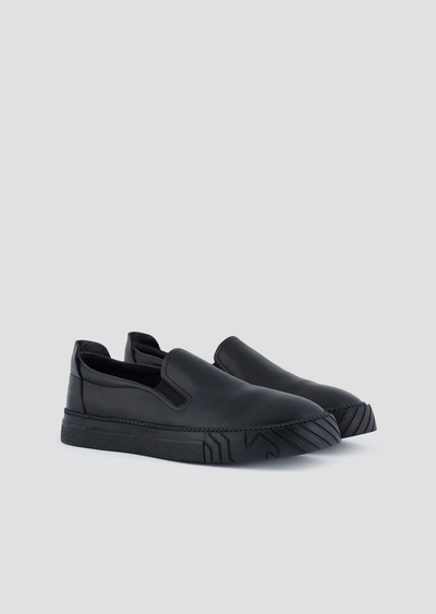 Emporio Armani Sneakers - Item 11644384 In Black