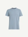 Allsaints Tonic Crewneck Cotton-jersey T-shirt In Salt Blue