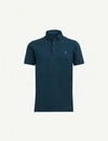 Allsaints Parlour Cotton-blend Polo-shirt* In Dawn Green