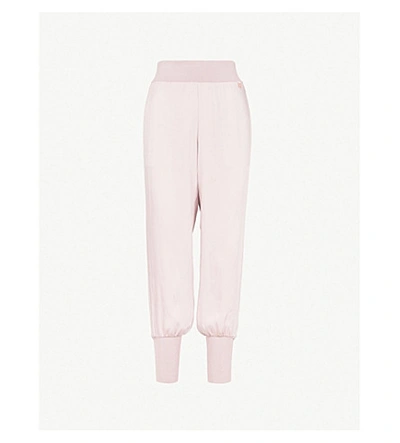 Ted Baker Ted Says Relax Aibrey Relaxed-fit Satin Jogging Bottoms In Dusky Pink
