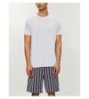 Derek Rose Mens Grey Luxury Ethan Jersey T-shirt In Sky
