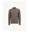 Allsaints Reform Cotton-piqué Polo Shirt In Core Grey