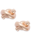 Kate Spade 'sailors Knot' Mini Stud Earrings In Rose Gold-tone