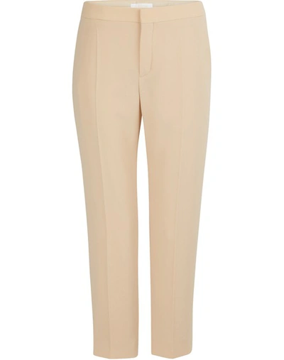 Chloé Cropped Pants In Macadamia Brown