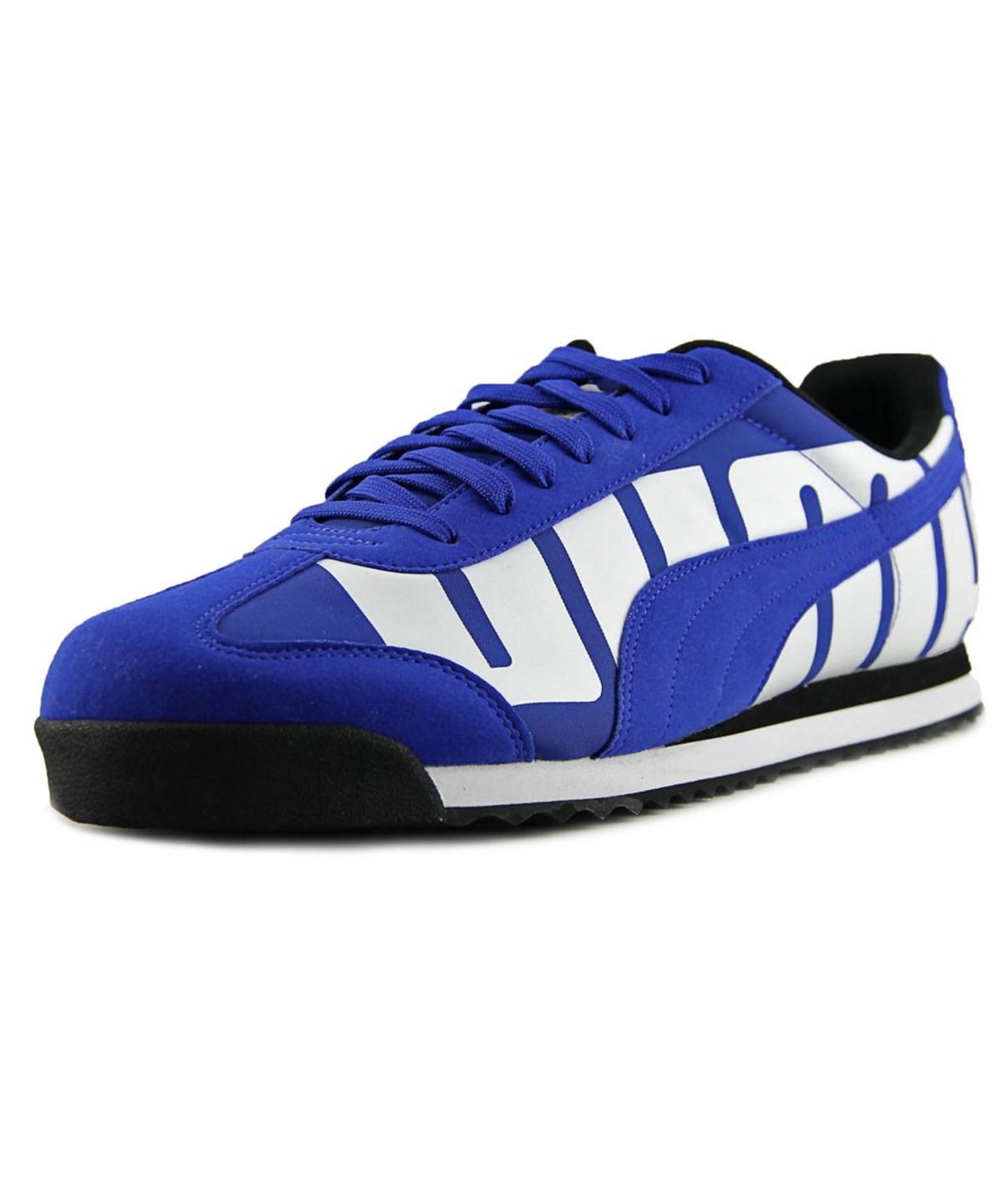 Puma Roma Big Logo Men Round Toe Synthetic Blue Sneakers' | ModeSens
