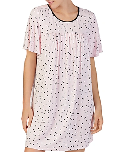 Kate Spade Evergreen Short Sleeve Sleepshirt In Pink Dot