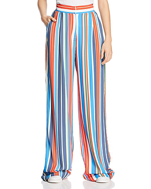 Perseverance London Striped Wide-leg Pants In Red Multi | ModeSens