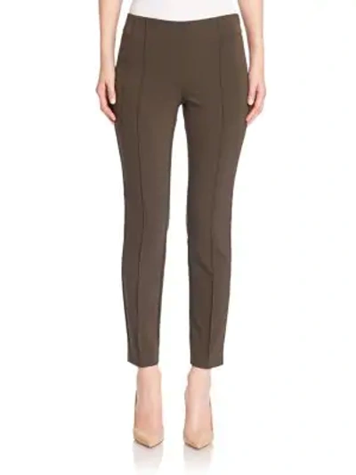 Lafayette 148 Women's Acclaimed Stretch Gramercy Pants In Olive