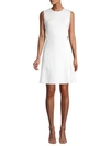 Escada Sport Dyheart Jacquard Sleeveless Dress In White