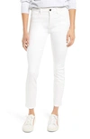 Jen7 By 7 For All Mankind Mid-rise Cropped Ankle Skinny Jeans In Whtfashion