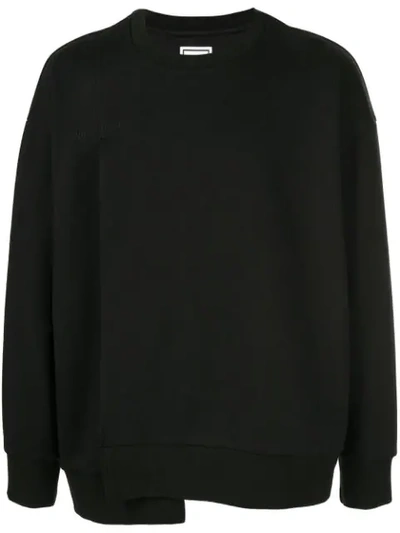 Wooyoungmi Asymmetric Sweatshirt In Black