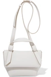 Acne Studios Musubi Milli Small Knotted Leather Shoulder Bag In White
