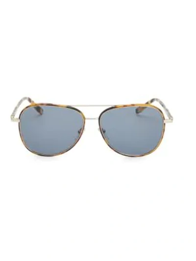 Ferragamo Classic 60mm Aviator Sunglasses In Brown